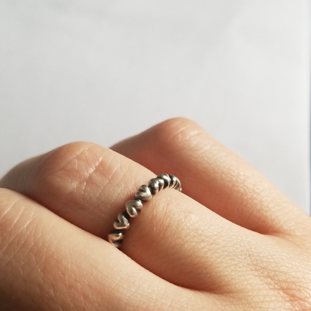 Pandora forever love heart ring size 7